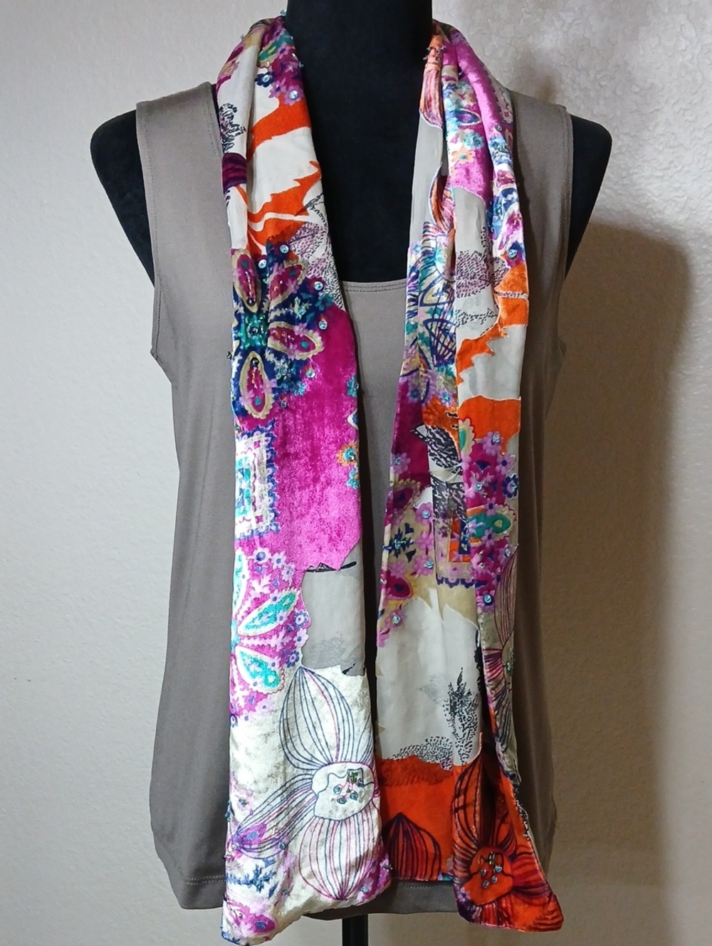 Kenneth Cole Vibrant Velour Scarf